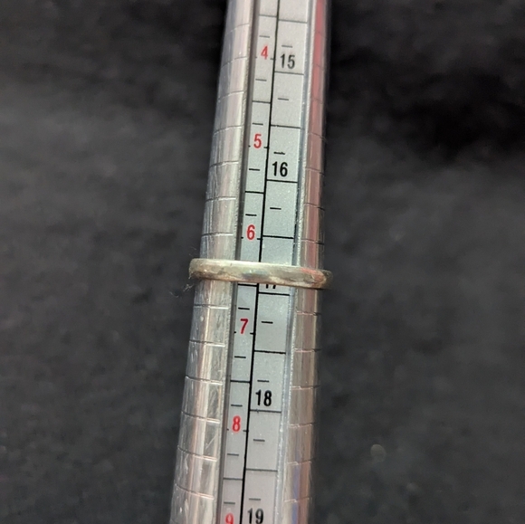 Sterling Silver Green Agate Gemstone Dainty Delicate Statement Ring - Size 6.5 - Picture 6 of 7